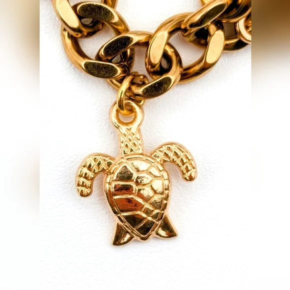 NWOT FabuLove Beach Bliss Gold Charm Bracelet - Picture 14 of 15